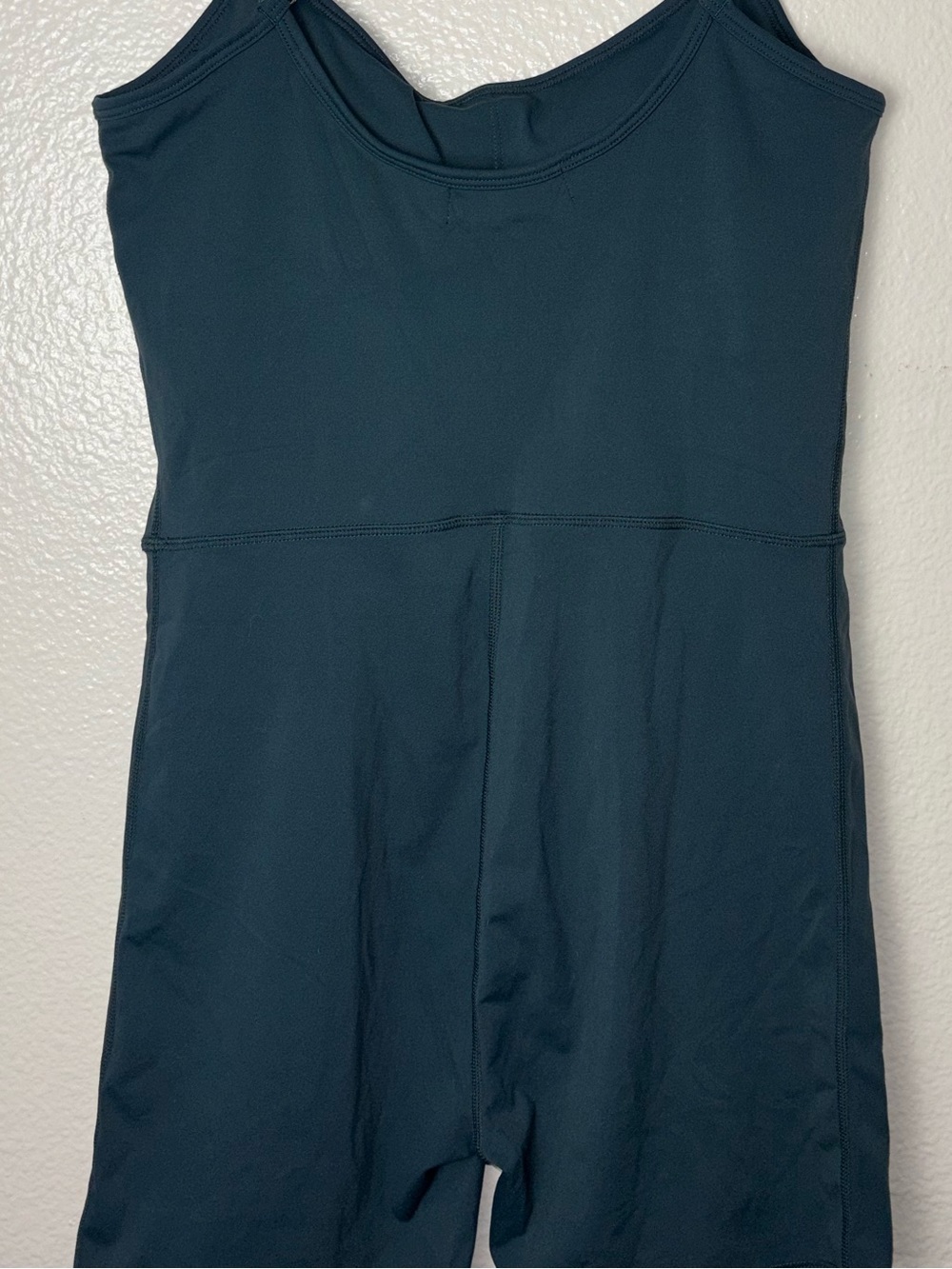 NWT QINSEN Womens Spaghetti Strap Bodycon Romper Short Jumpsuit Size XL TEAL - Picture 15 of 16